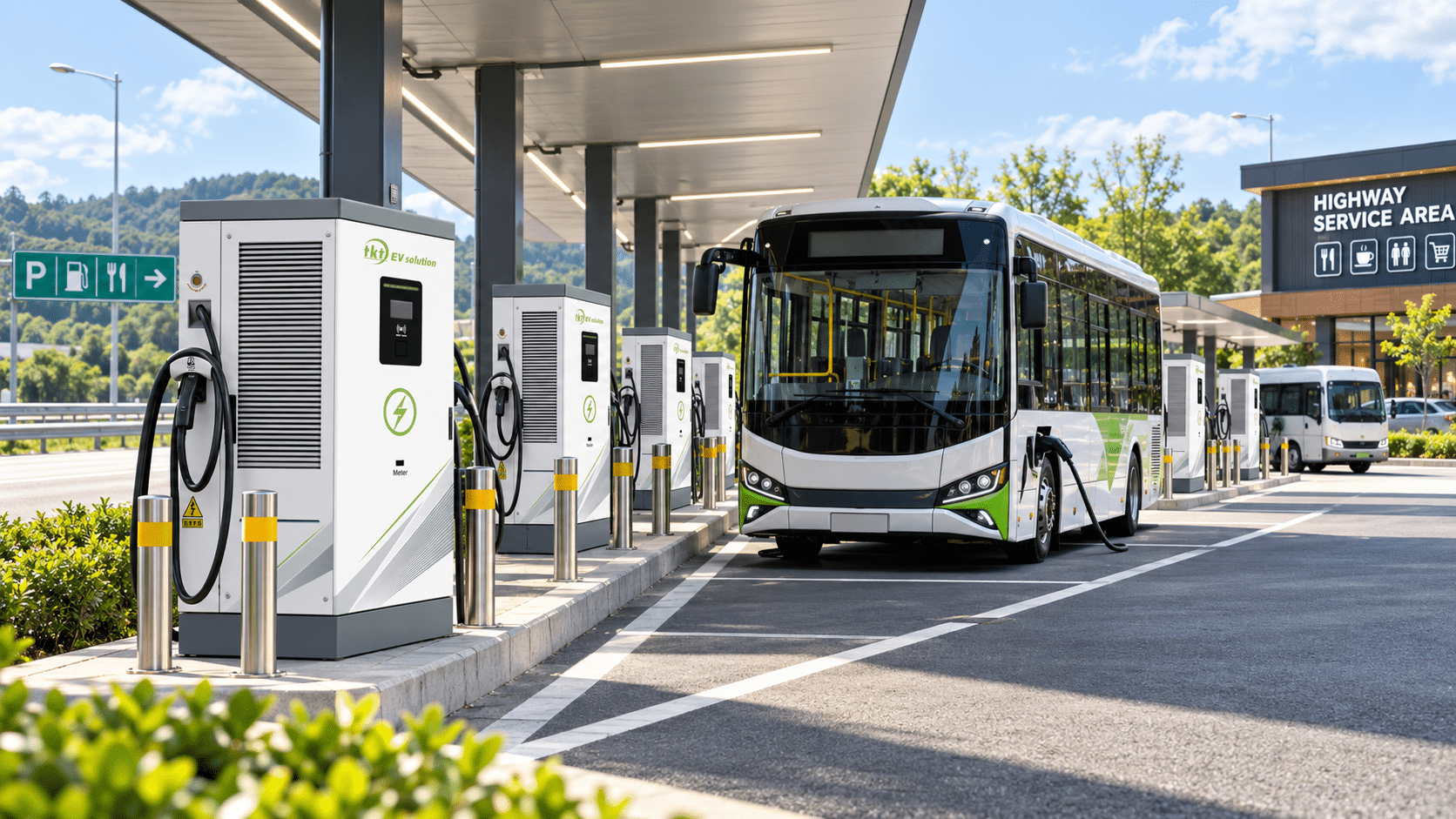 Public EV charging station